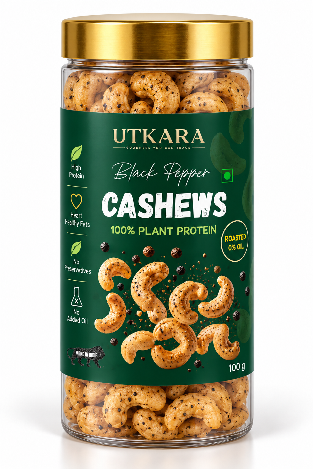 Black Pepper Cashews — UTKARA Koraput